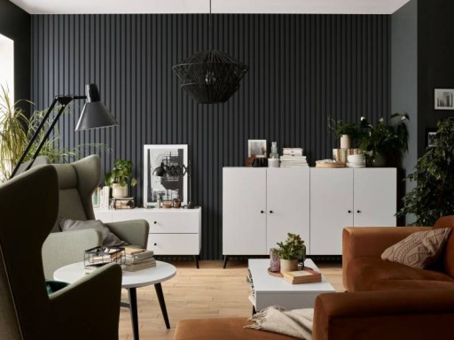 Стеновые панели Готовые ламели Linerio L АНТРАЦИТ