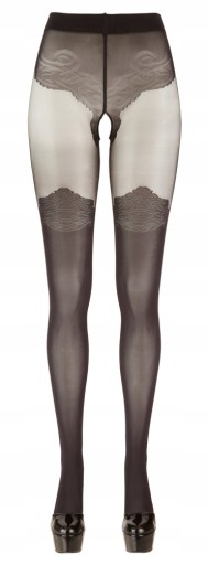 НОГИ COTTELLI – ОТКРЫТЫЕ КОЛГОТКИ С УЗОРОМ 3
