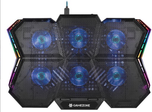 ОХЛАЖДАЮЩАЯ ПОДСТАВКА ДЛЯ НОУТБУКА LED RGB Gamezone Streamer 17