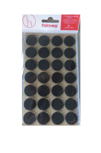 FILC POD MEBLE PODKŁADKI FILCOWE czarne fi 20 mm