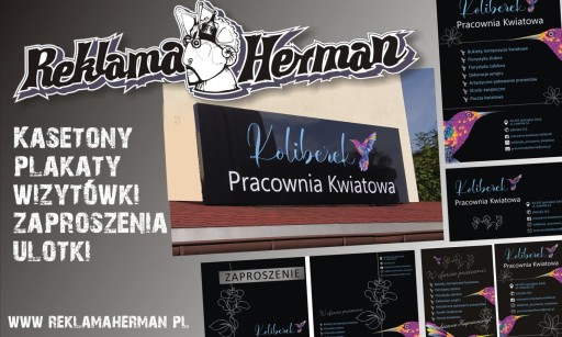 Kaseton 50x190cm DIBOND LED jednostronny