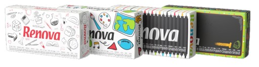 Салфетки Renova Markers выдвижные 70 шт.