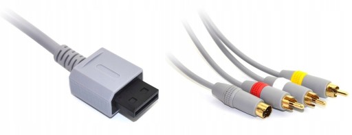 AV-кабель 3x Chinch + S-Video Nintendo Wii 1,8 м * Аудио-Видео Wii U