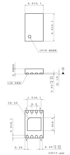 Adapter USON/DFN/WSON8 R=0,5mm 2x3mm - DIP ZIF XGecu