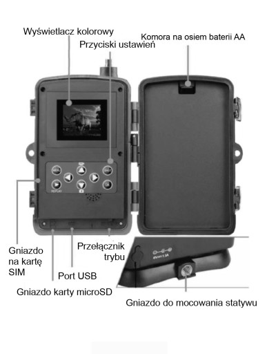 Лесная камера Лесная камера MMS GSM 4G LTE IR Предварительный просмотр