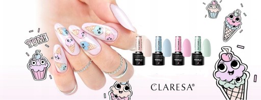 CLARESA ZESTAW ICE CREAM LAKIERY 6 SZTUK