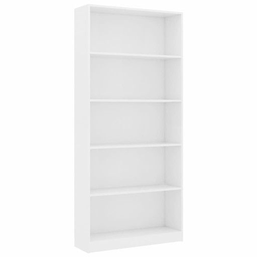VidaXL 800918 полка 80 см х 175 см х 24 см белый