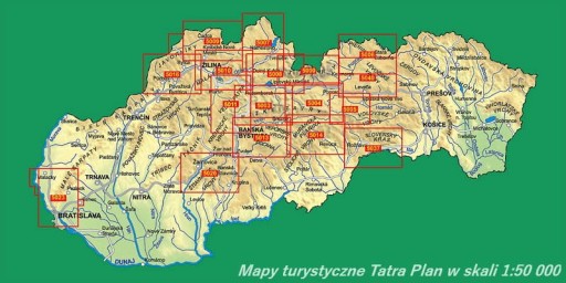 МАЛЕНЬКАЯ ФАТРА ВРАТНА 1:25 000 ТУРИСТИЧЕСКАЯ КАРТА 2506