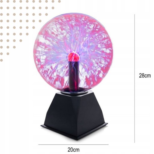 Детская настольная лампа Magic Desk Plasma Ball, большая В ПОДАРОК