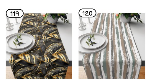Bieżnik Dekoracyjny PLAMOODPORNY Ozdobny Stół Serweta 40x160cm RÓŻNE WZORY