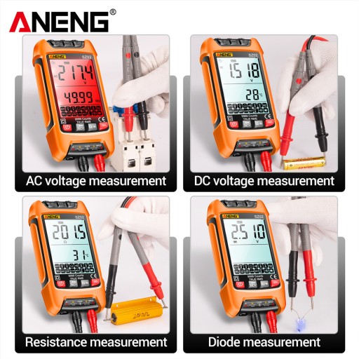 ЦИФРОВОЙ МУЛЬТИМЕТР ANENG SZ02 True RMS 9999 СЧИТЫВАЕТ