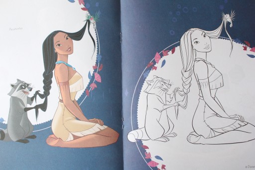 Книжка-раскраска Disney А4, 17 картинок.