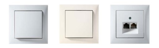 BERKER SQUARE FRAME QUAD one.платформа БЕЛАЯ