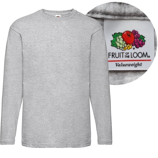 Fruit - Футболка Value с длинными рукавами h.серый 3XL