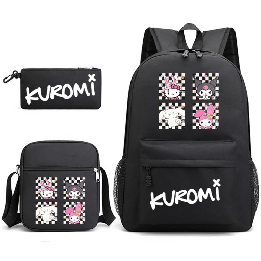 НОВЫЙ ШКОЛЬНЫЙ КОМПЛЕКТ Kuromi, РЮКЗАК, СУМКА, ЧЕХОЛ ДЛЯ КАРАНДА, высокое качество