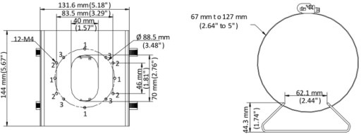 Держатель Hikvision DS-1275ZJ-S-SUS