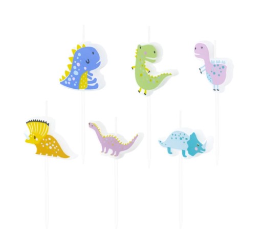 Свечи на день рождения DINOSAURS DINO PARTY свеча