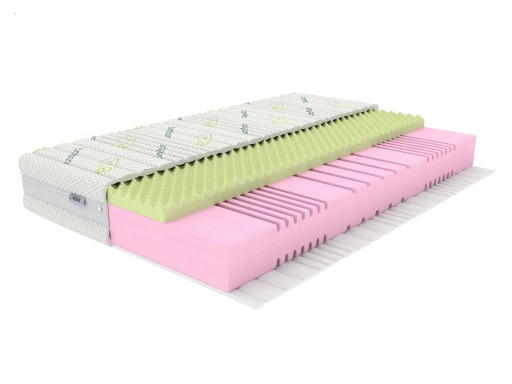 Materac 80x200 25cm HR40kg/m3+Memory7cm Vital H4 Premium Komfort 10LAT