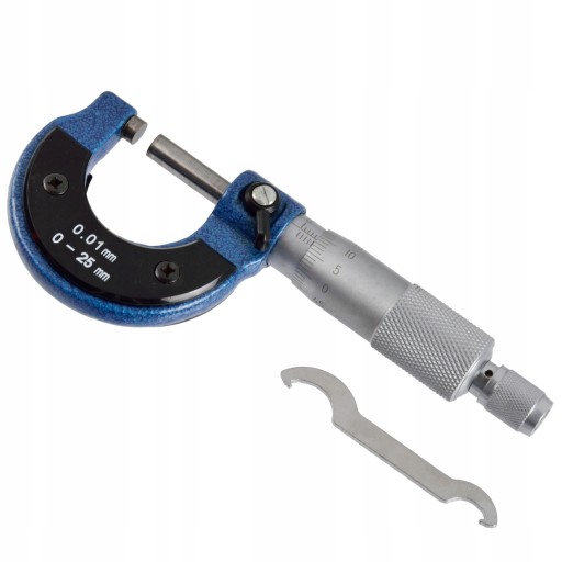 GEKO MIKROMETR ZEWNĘTRZNY ANALOGOWY 0-25mm 0-01mm Z NONIUSZEM G01486