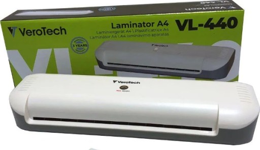 Szybki laminator A4 + trymer + zaokrąglacz rogów + MegaPaka 100 szt folii