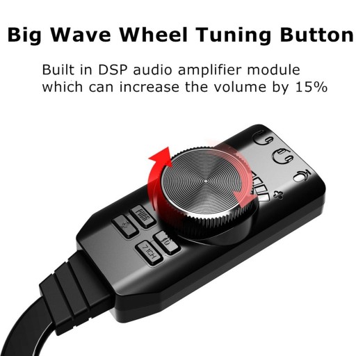 Звуковая карта USB Mini — внешняя виртуальная