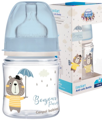 CANPOL ANTI-COLIC BOTTLE 120ML соска 0м+ ПАРИЖ