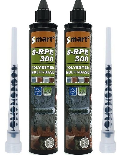 2x KOTWA CHEMICZNA Poliestrowa 300ml + 2x MIESZADŁO żywica klej zaprawa