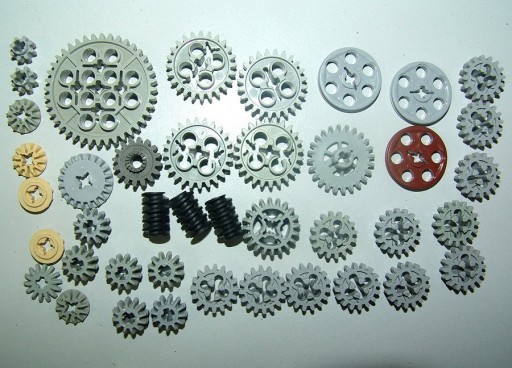 MIX TH9 = Шестеренки LEGO TECHNIC 40 шт - на 20% ДЕШЕВЛЕ