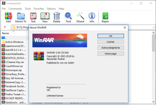 Win RAR PL 3PC последняя официальная версия бессрочной лицензии