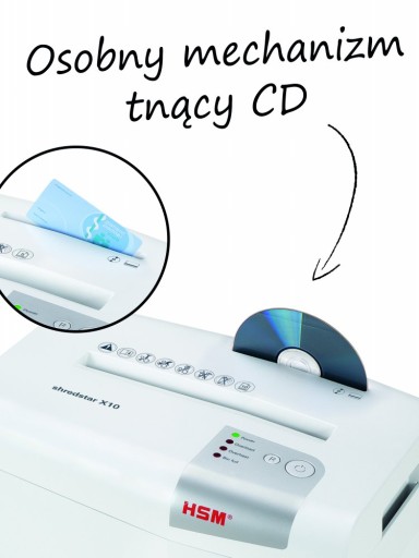Уничтожитель документов для дисковых карт HSM Shredstar X10