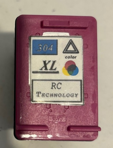 HP CARTRIDGE INK HEAD 304XL ЗАМЕНА ЦВЕТА ПУСТАЯ