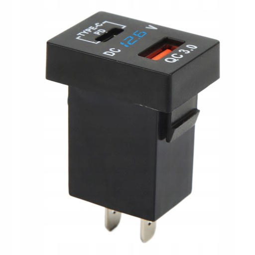 АВТОМОБИЛЬНОЕ ЗАРЯДНОЕ УСТРОЙСТВО QC3.0+PD USB 12-24В С РАЗЪЕМОМ ДЛЯ ЗАРЯДКИ ВОЛЬТМЕТРА