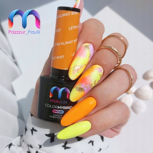 Zestaw neon do OMBRE MaluLac 3x lakier hybrydowy
