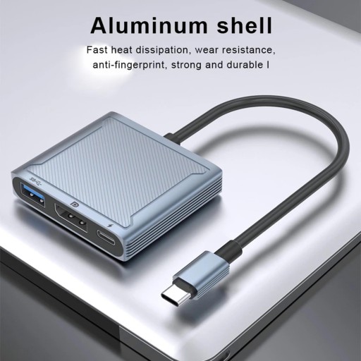 USB C — концентратор DisplayPort USB3.1 Type C — USB DP PD Разветвитель USB C