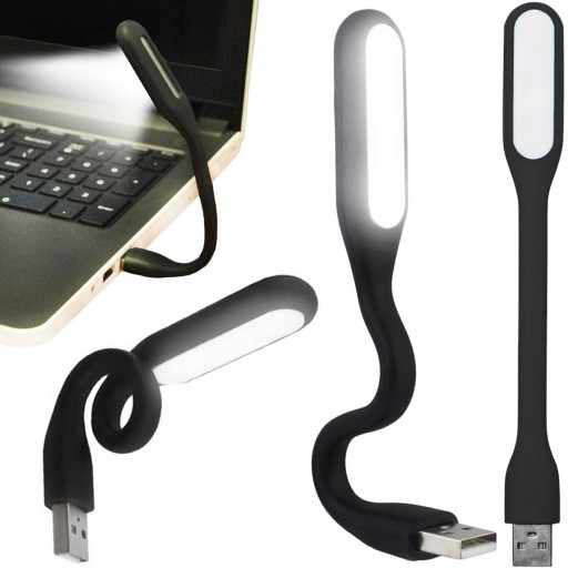 USB СВЕТОДИОДНАЯ СИЛИКОНОВАЯ НОЧНИЦА ДЛЯ НОУТБУКА ГИБКАЯ ТУРИСТИЧЕСКАЯ СИЛЬНАЯ