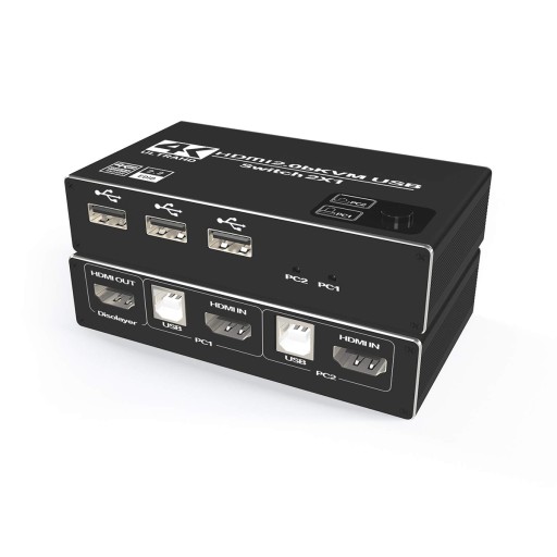 Switch KVM USB + HDMI 2/1 Spacetronik SPH-KVM22