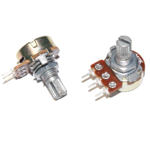 2x POTENCJOMETR OBROTOWY B 10k Ohm LINIOWY L 15mm
