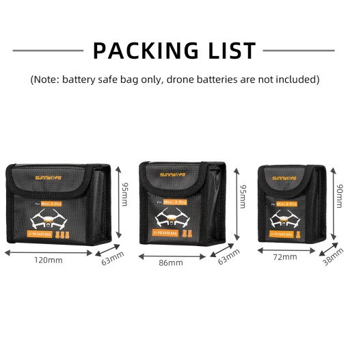 Battery Safe Bag Защитный чехол для 3 батарей.