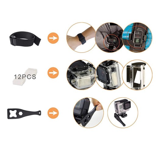 Набор держателей аксессуаров 50 в 1 для GoPro Hero 7 8 9/GoPro SJCAM