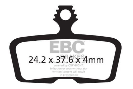 EBC CFA616R ВЕЛОСИПЕДНЫЕ КОЛОДКИ ПОЛУМЕТАЛЛИЧЕСКИЕ КОД AVID/SRAM R RSC GUIDE RE