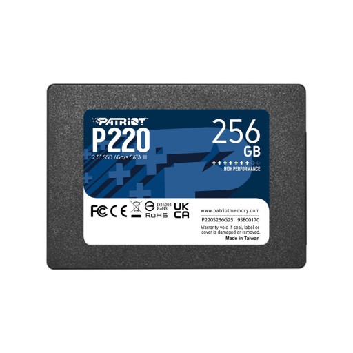 Твердотельный накопитель P220, 256 ГБ, 550/490 МБ/с, SATA III 2.5