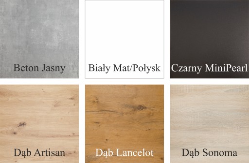 Nowoczesna Konsola Toaletka Przedpokój Loft 80x30x80 Czarna+Dąb Artisan