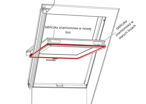 Уплотнитель по периметру окна VELUX GZL GGL P06 PK06