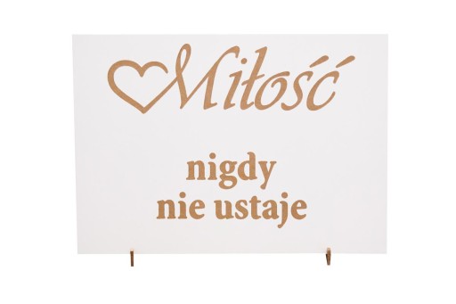 Tabliczki hymn o miłości 30x42 ślub wesele