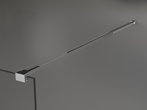 MEXEN KIOTO ŚCIANKA PRYSZNICOWA WOLNOSTOJĄCA 130 x 200 CM CHROM szkło 8 mm