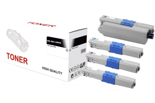 4 тонера для OKI C301dn C321dn MC342dn MC332dn CMYK