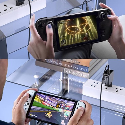 Быстрое зарядное устройство для игровой консоли Switch OLED/Lite 5 В/15 В, 2,6 А, 45 Вт, USB-C