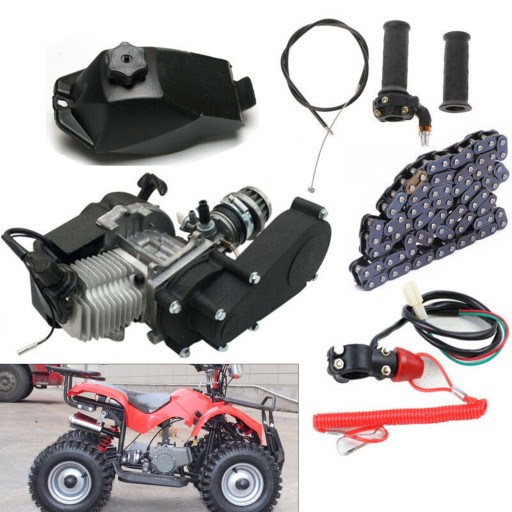 SILNIK POCKET BIKE MINI QUAD ŚCIGACZ DIRT KOMPLETNY ZESTAW 49cc