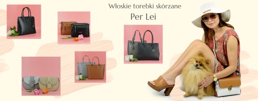 Jasnoszara torebka damska skóra naturalna LOCCATI