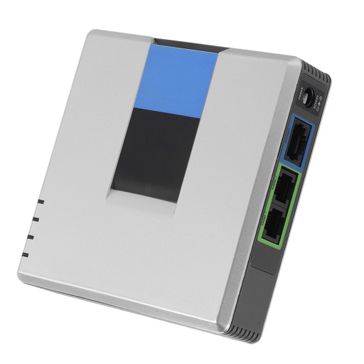 Шлюз VoIP, интернет-телефон, 2-портовый адаптер SIP, кабель RJ45 для Linksys